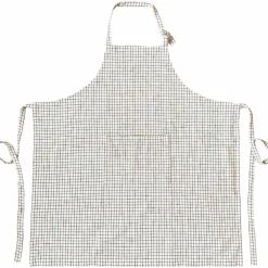 Textiles Garn Förkläde, blå/vit
