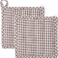 Textiles Garn grytlappar 22 x 22 cm 2-pack, blå