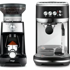 The Bambino Plus espressomaskin & kaffekvarn, svart