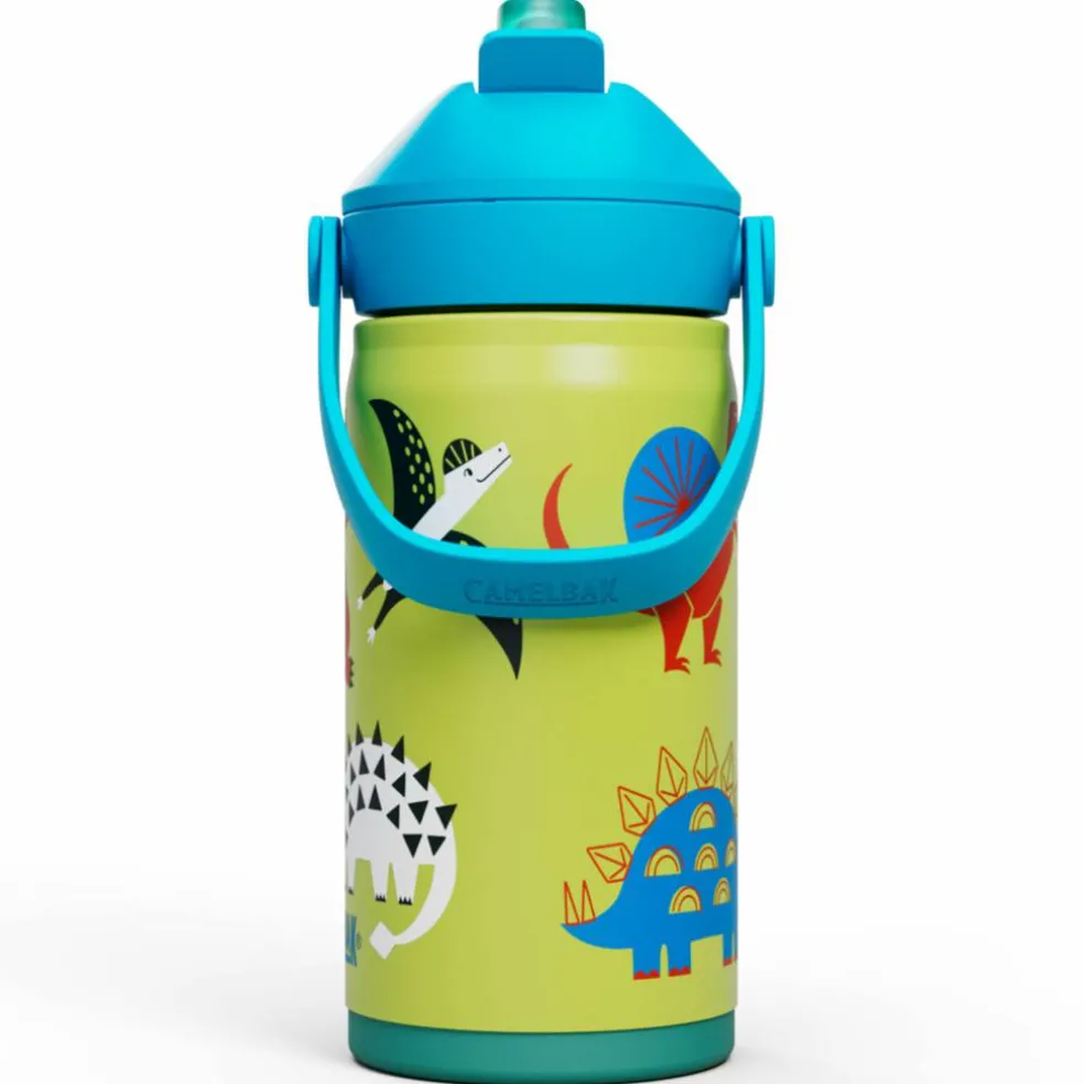Thrive Flip Straw Kids vattenflaska 0,35 liter, Butterfly Rainbow