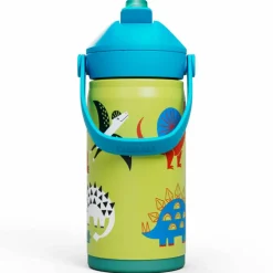 Thrive Flip Straw Kids vattenflaska 0,35 liter, Dino Jam