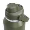Thrive Flip Straw vattenflaska 1 liter, moss