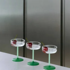 Tint coupéglas 2-pack, klar/jade/ljusblå