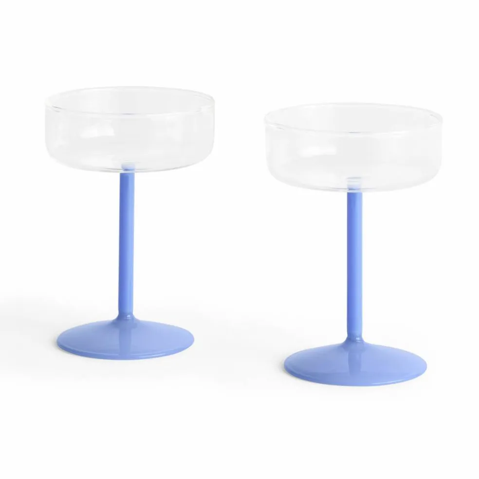 Tint coupéglas 2-pack, klar/jade/ljusblå