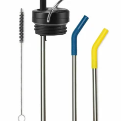 TK Wide Twist Cap Sugrörsset, svart