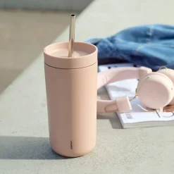 To Go Sip termomugg med sugrör 40 cl, heather