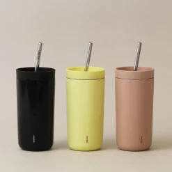 To Go Sip termomugg med sugrör 40 cl, heather