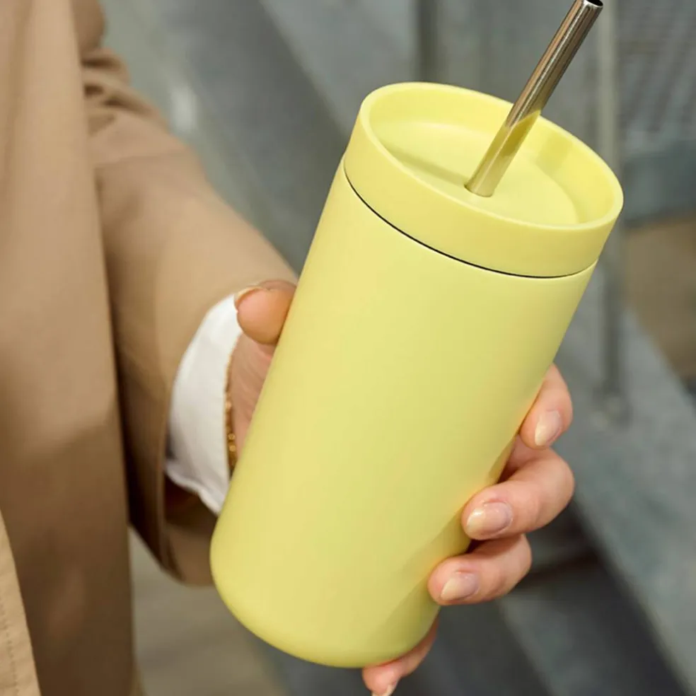 To Go Sip termomugg med sugrör 40 cl, heather