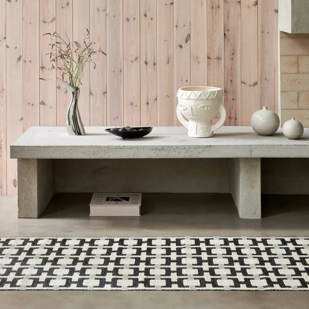 Tom matta 180 × 70 cm, black/cream/grey