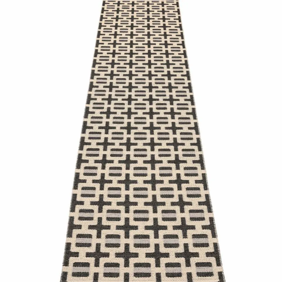 Tom matta 300 × 70 cm, black/cream/grey