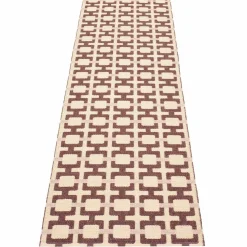 Tom matta 240 × 70 cm, burgundy/cream/rose