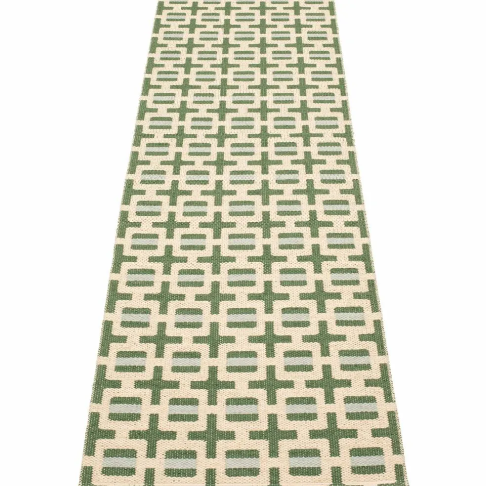 Tom matta 240 × 70 cm, leaf/cream/sage