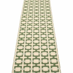 Tom matta 240 × 70 cm, leaf/cream/sage