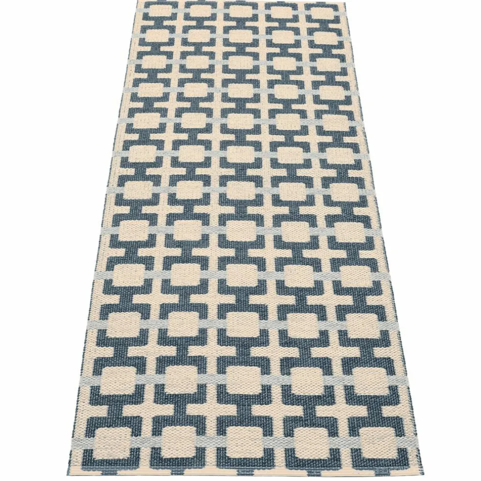 Tom matta 180 × 70 cm, ocean blue/cream/fog
