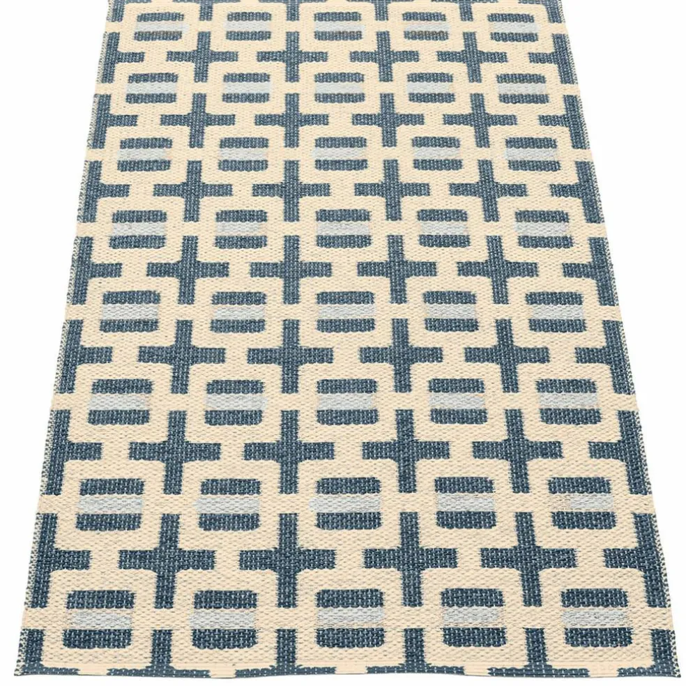 Tom matta 120 × 70 cm, ocean blue/cream/fog