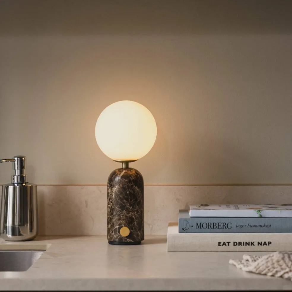 Torrano portabel bordslampa, grey marble