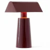&Tradition Caret MF1 portabel lampa, burgundy
