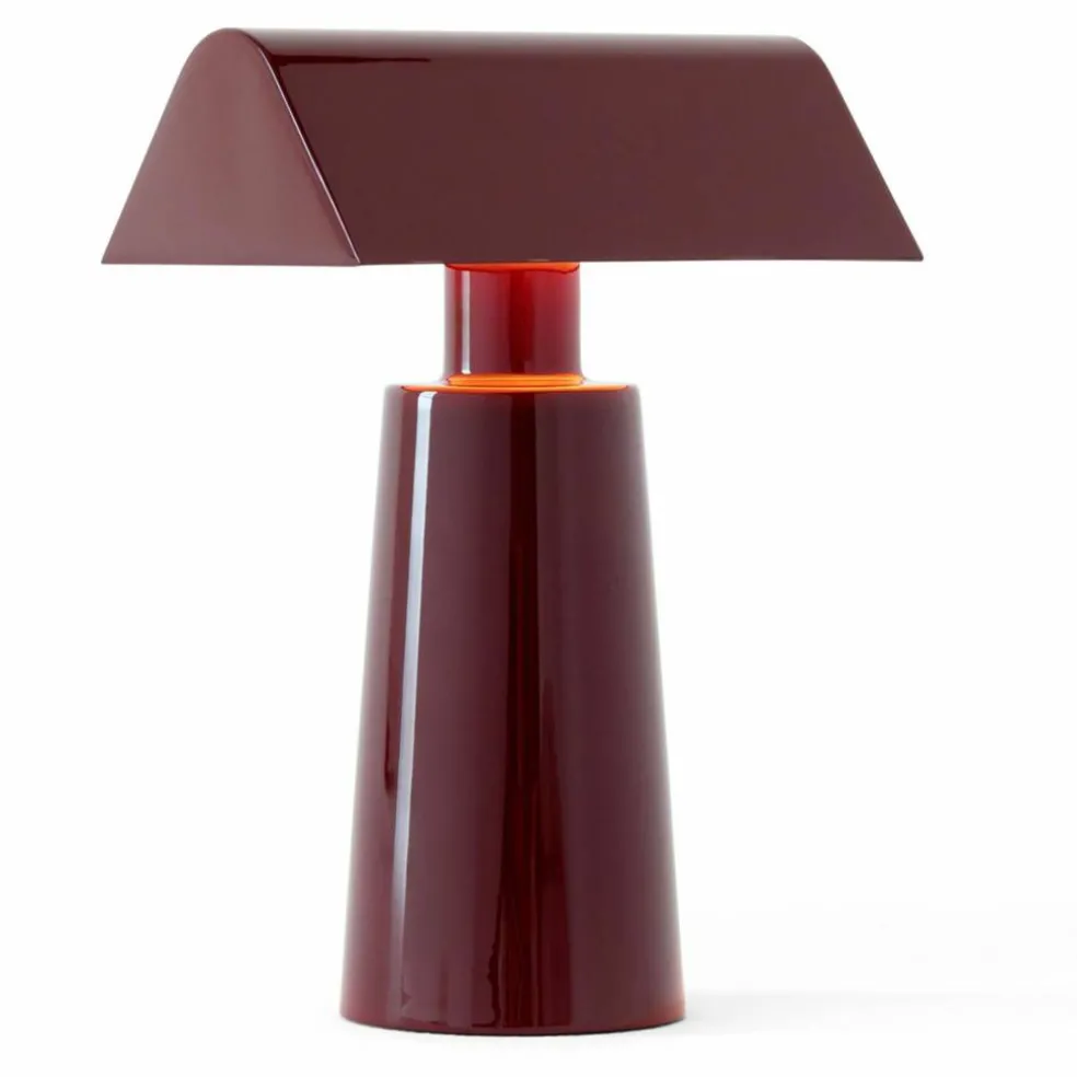 &Tradition Caret MF1 portabel lampa, burgundy