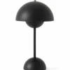 &Tradition Flowerpot VP9 bärbar lampa, steel blue
