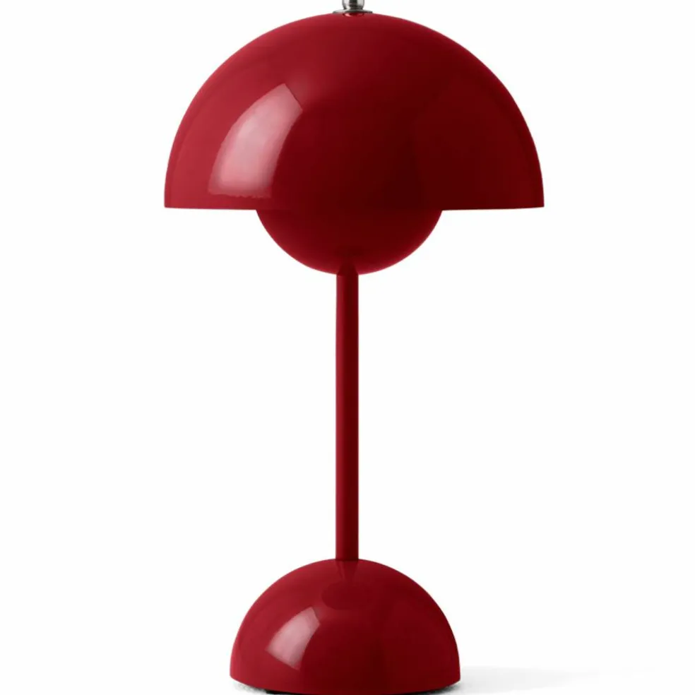 &Tradition Flowerpot VP9 bärbar lampa, steel blue