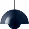 &Tradition Flowerpot VP7 taklampa 37 cm, dark plum