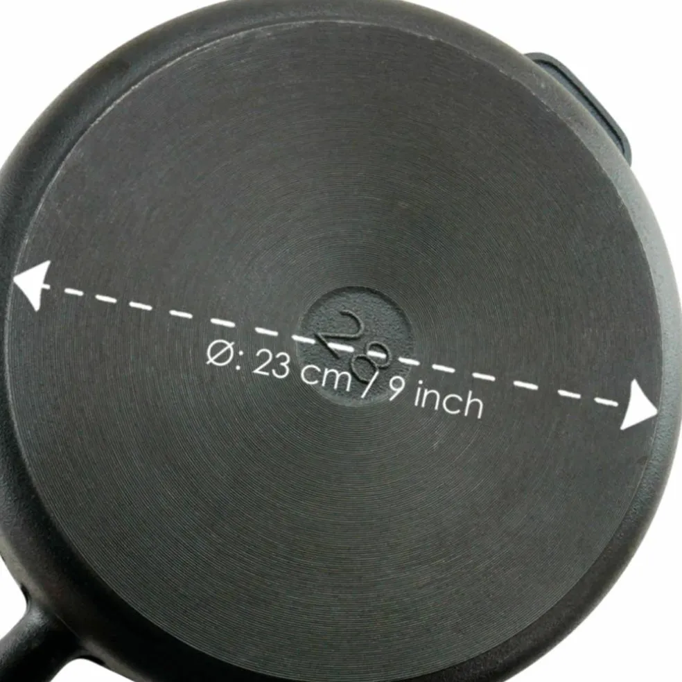 Traktörpanna gjutjärn 28 cm, bok