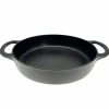 Traktörpanna med glaslock 32 cm, gjutjärn