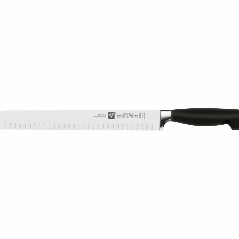 Trancherkniv med hål 26 cm