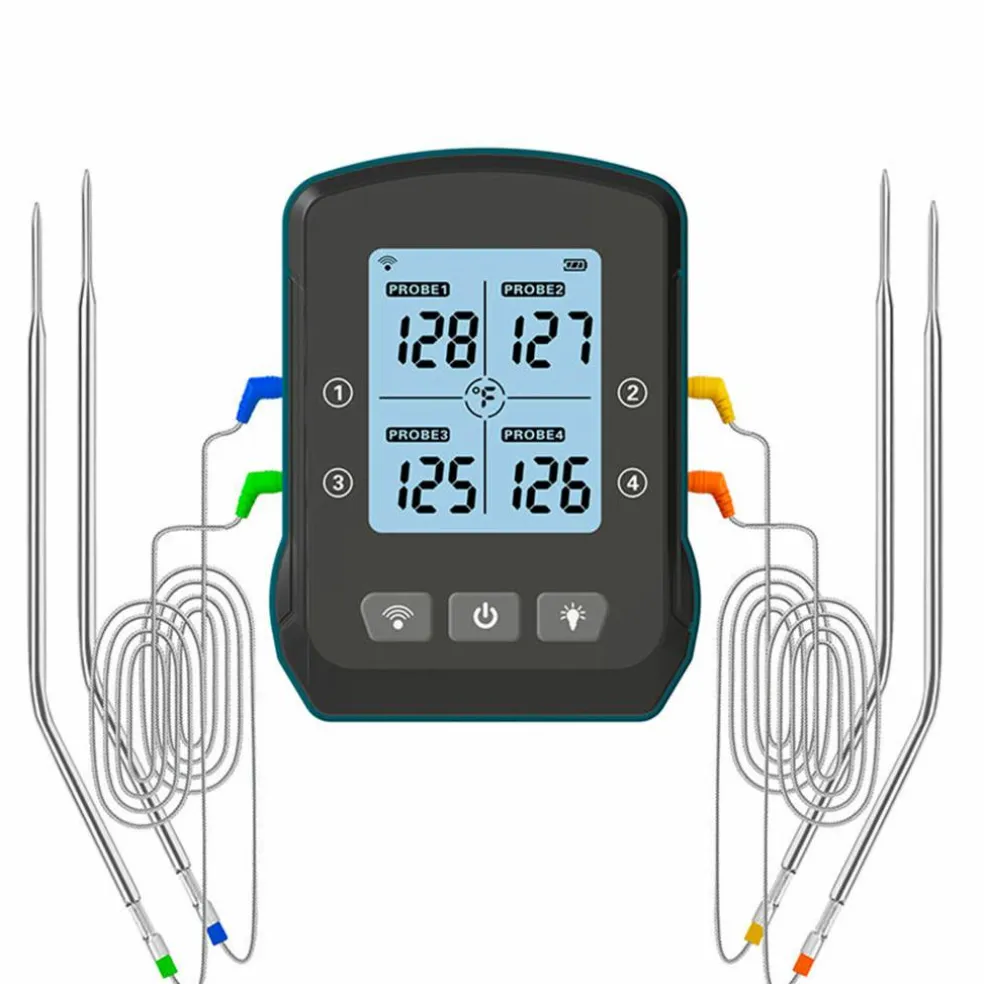 Trådlös grilltermometer 4 sonder