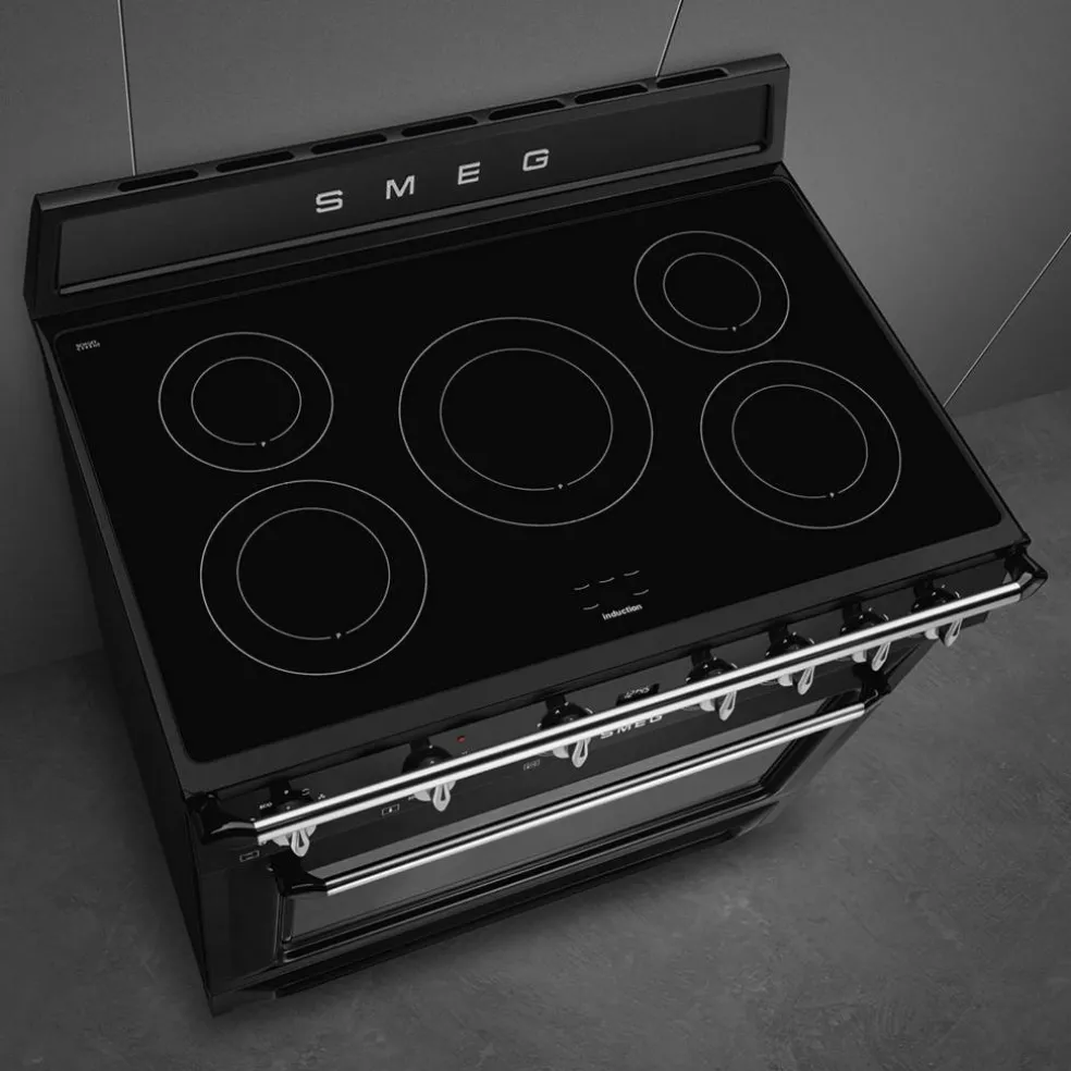 TR90IM induktionsspis 90 cm, creme
