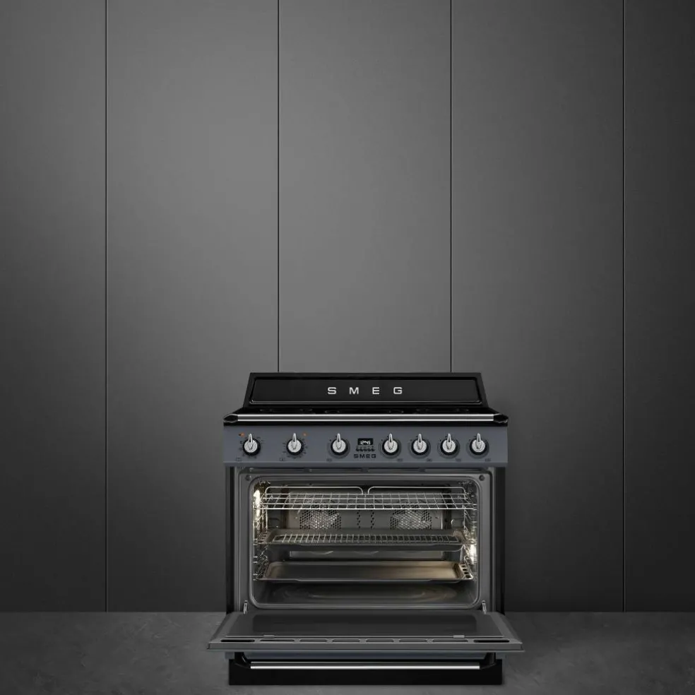 TR90IPGR Victoria induktionsspis med pyrolys 90 cm, grå