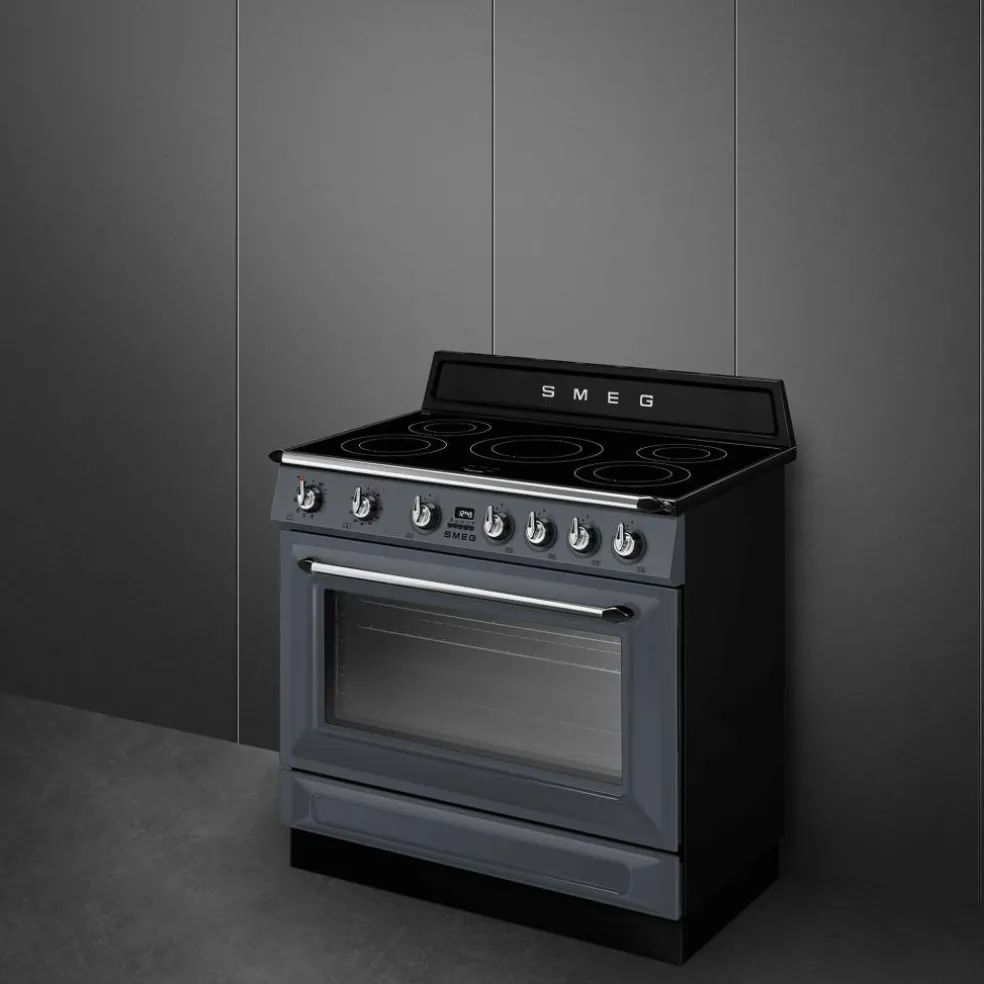 TR90IPGR Victoria induktionsspis med pyrolys 90 cm, grå