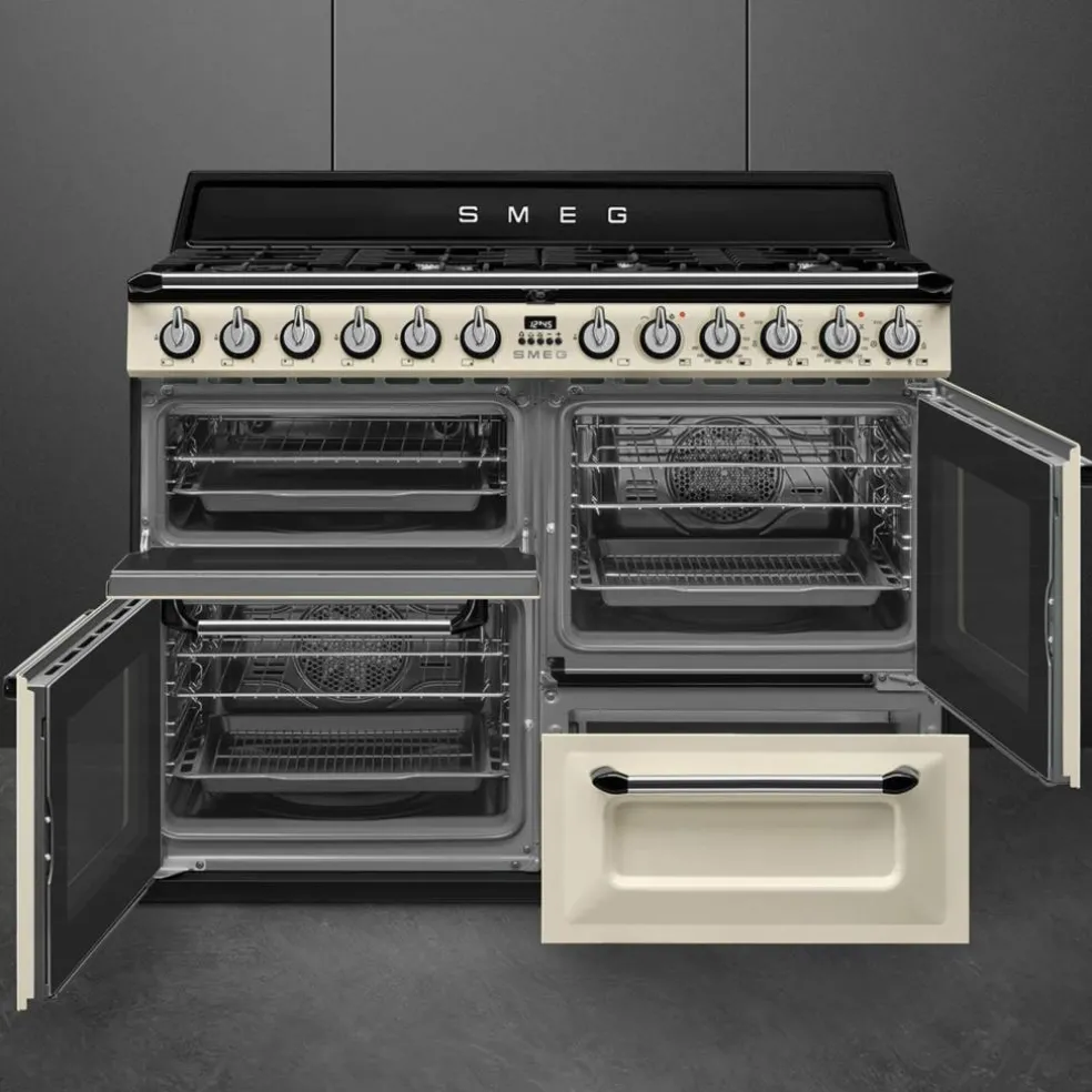TR4110P1 Victoria spis med 3 ugnar 110 cm, creme