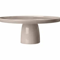 Tårtfat i porslin 27 cm, sand