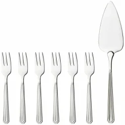 Tårtset 7 delar, stål