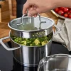 TrueFlow True Flow grytset 4 delar + 4 lock, rostfritt stål