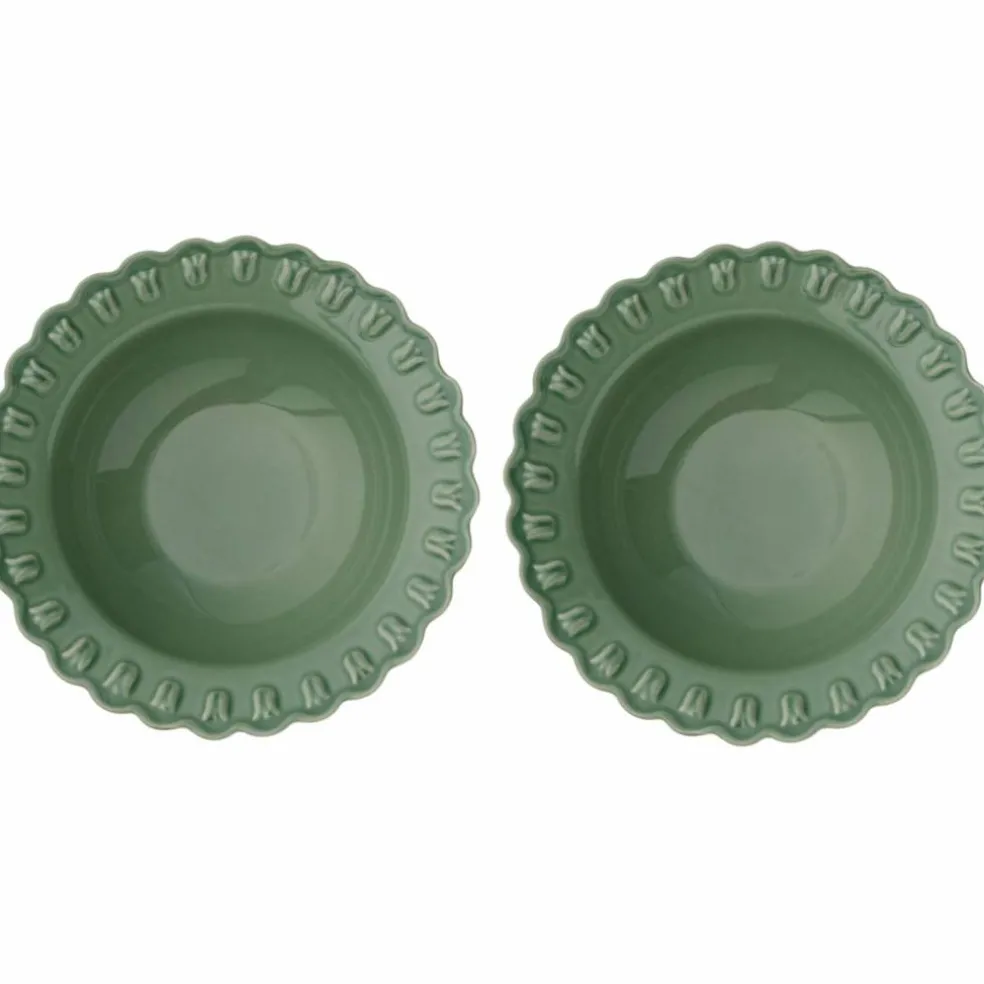 Tulipa djup tallrik 23 cm 2-pack, verona grön