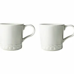 Tulipa kopp med handtag 2-pack, vit