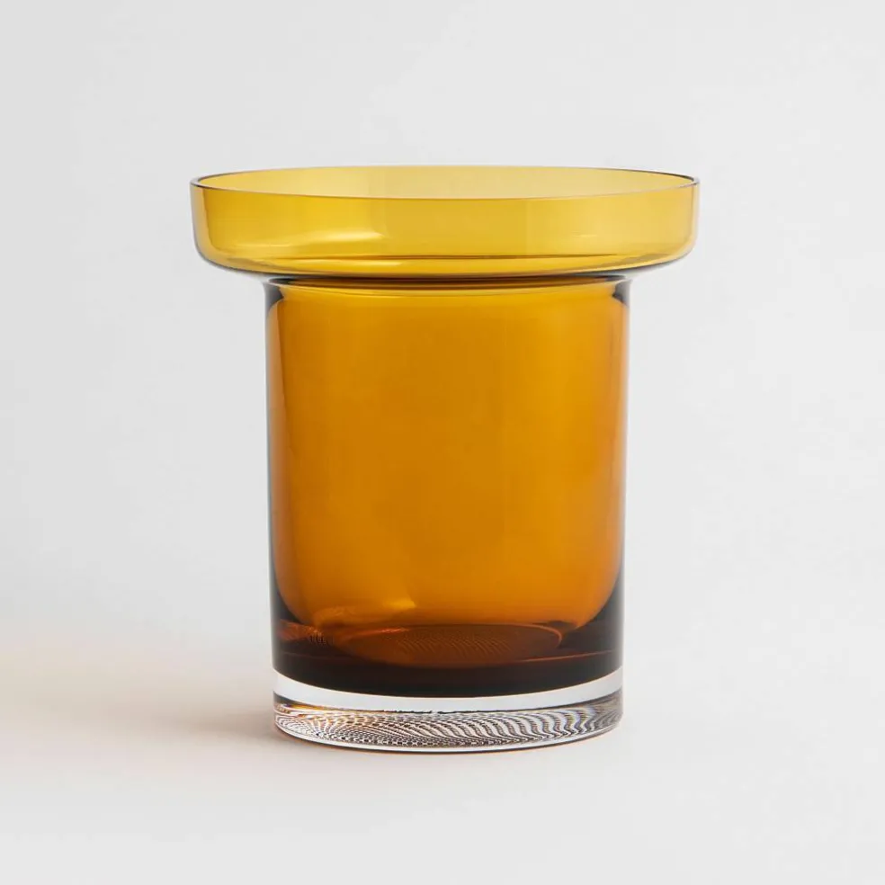 Tulpanvas amber 19,5 cm.