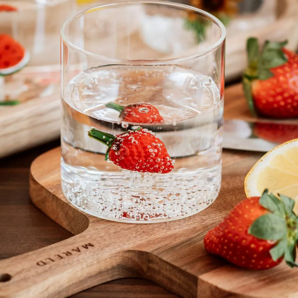 Tumblerglas 4 st, frukttema