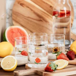 Tumblerglas 4 st, frukttema