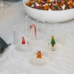 Tumblerglas 4 st, jultema