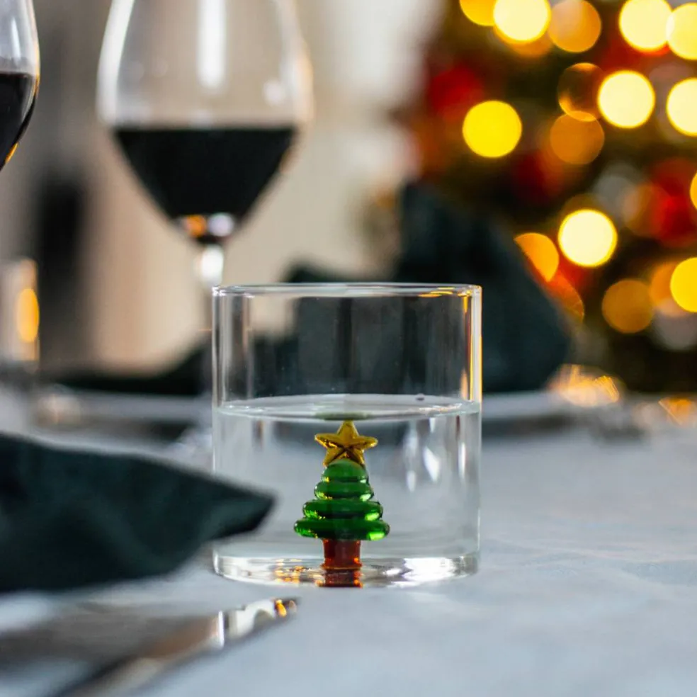 Tumblerglas 4 st, jultema