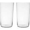 Tunt ölglas 50 cl, 2 st, kristallglas