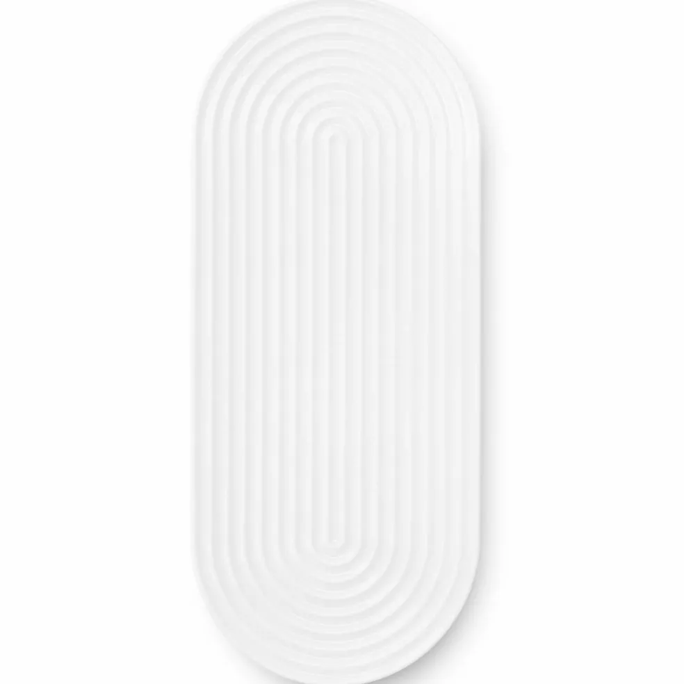 Tura serveringsfat 34 × 14,5 cm, vit