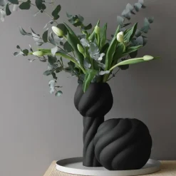 Twist Pillar vas 34 cm, svart
