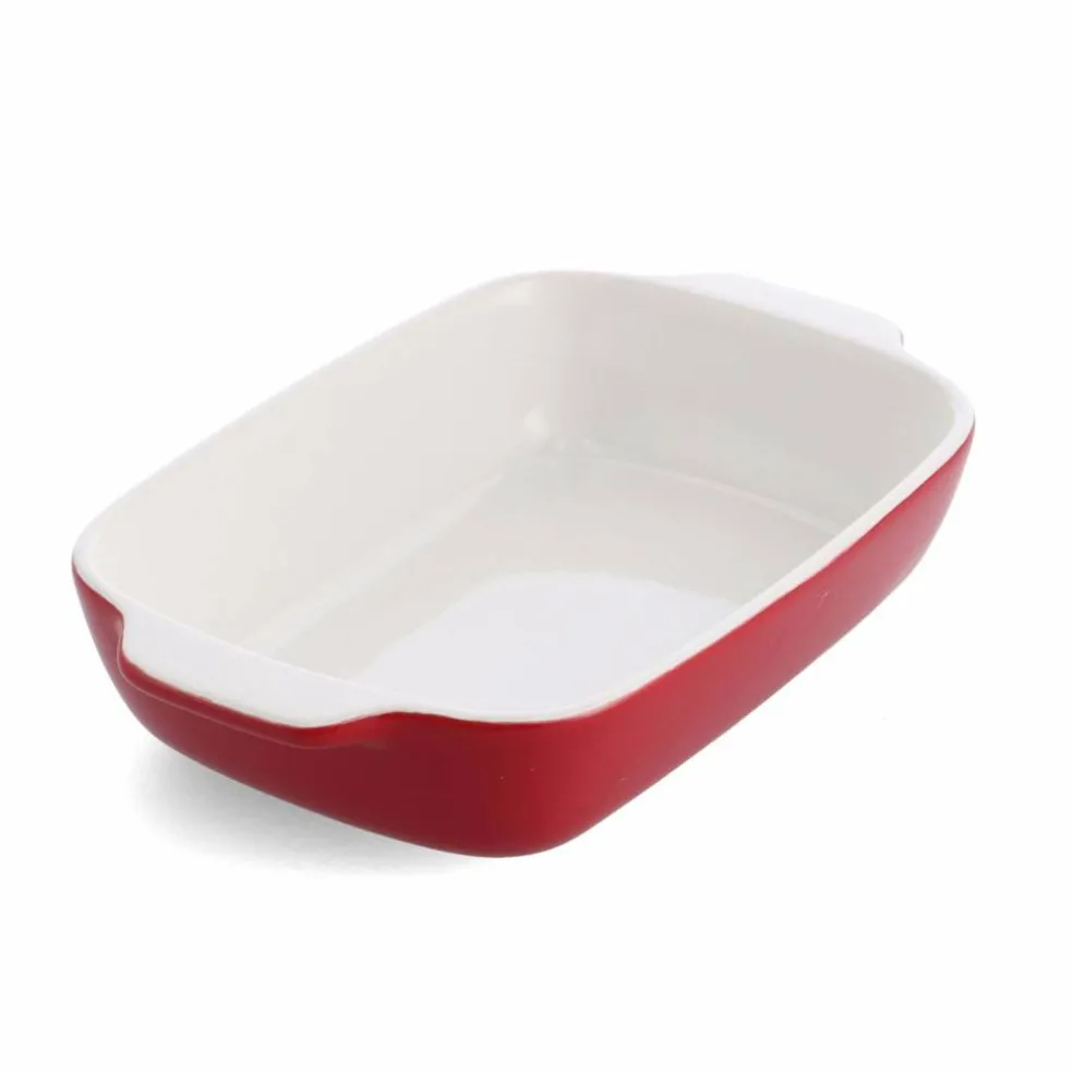 Ugnsform med lock 31x18,5x6 cm, creme
