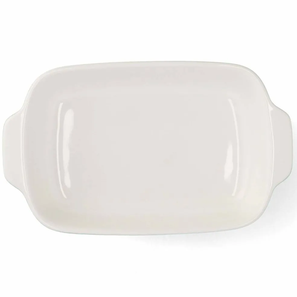 Ugnsform med lock 31x18,5x6 cm, creme