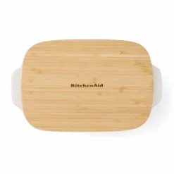 Ugnsform med lock 31x18,5x6 cm, creme