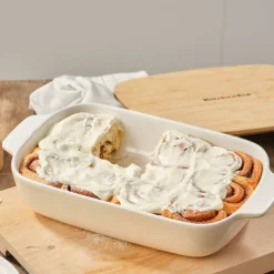Ugnsform med lock 39x23,5x875 cm, creme